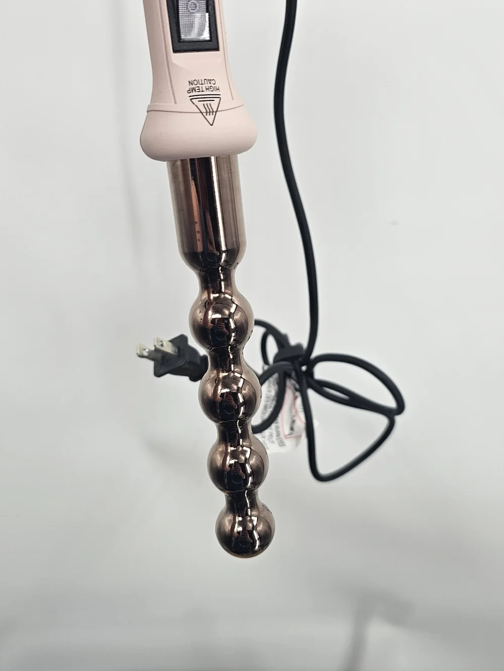 L'ANGE Le Perle' Bubble Curling Wand Rose Gold